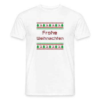 Frohe Weihnachten - Männer T-Shirt - Weiß - Vorne - AI Model Male 178 dark (178cm)
