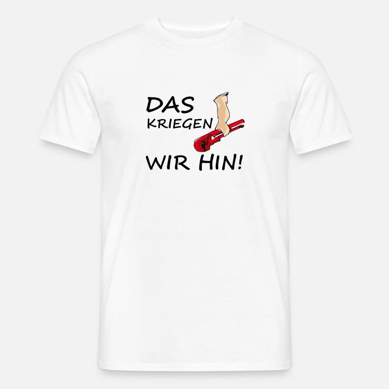 Das kriegen wir hin! black - Männer T-Shirt - Weiß