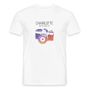 Kamera Charlotte North Carolina - Männer T-Shirt - Weiß - Vorne - AI Model Male 178 dark (178cm)