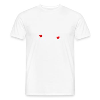 Je t'aime 365 jours par an - T-shirt homme - blanc - Devant - AI Model Male 178 dark (178cm)