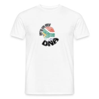 Geschenk Its in my dna dns roots Suedafrika - Männer T-Shirt - Weiß - Vorne - AI Model Male 178 dark (178cm)