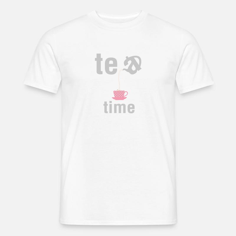 tea time - Männer T-Shirt - Weiß