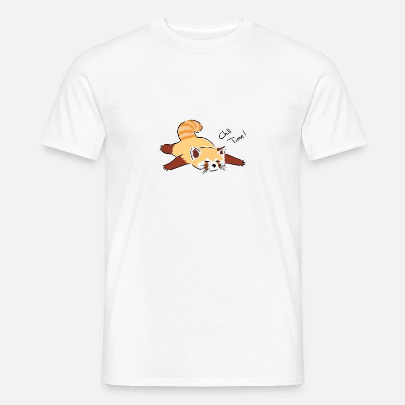 Panda Schauer - Männer T-Shirt - Weiß