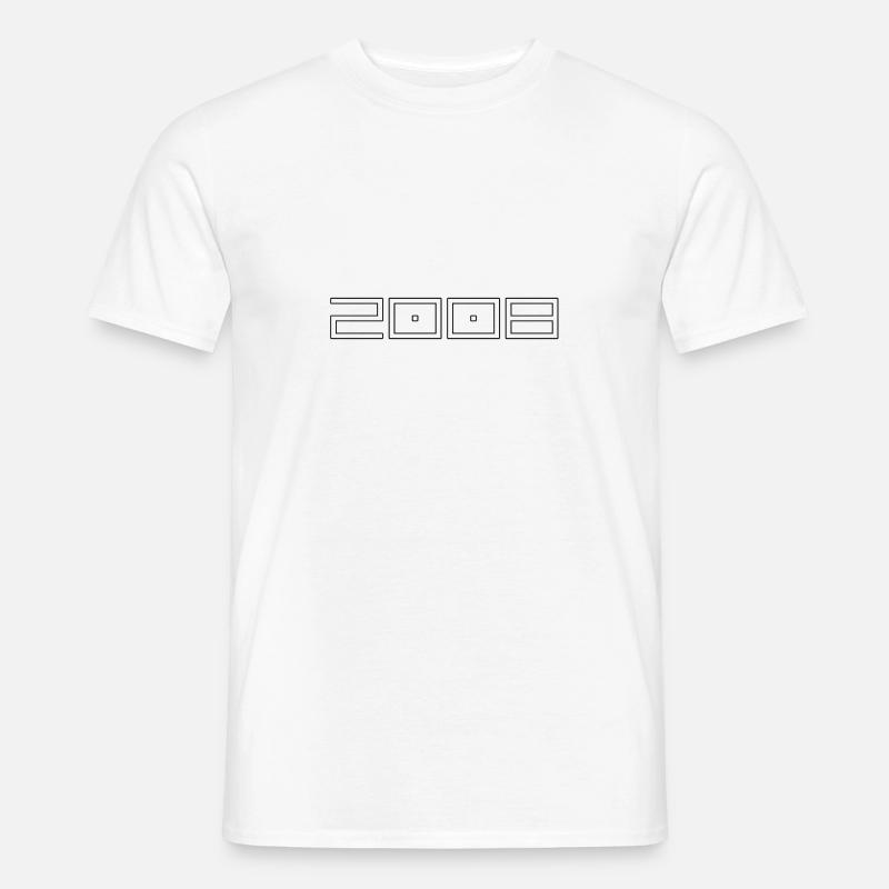 2008 - Männer T-Shirt - Weiß