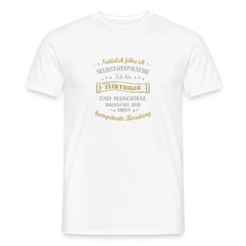 ich bin Elektriker - Männer T-Shirt - Weiß - Vorne - AI Model Male 178 dark (178cm)