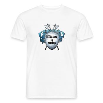 Winner is coming - T-shirt homme - blanc - Devant - AI Model Male 178 dark (178cm)