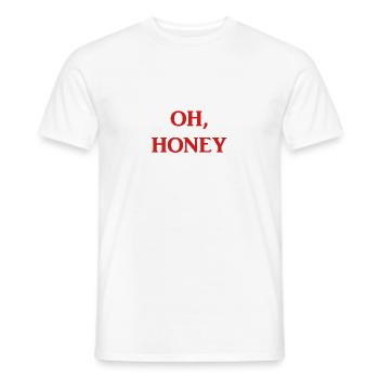 OH HONEY - Männer T-Shirt - Weiß - Vorne - AI Model Male 178 dark (178cm)