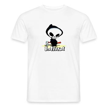BLINDER SCHÄDEL - Männer T-Shirt - Weiß - Vorne - AI Model Male 178 dark (178cm)