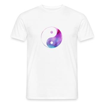 Yin Yang - Männer T-Shirt - Weiß - Vorne - AI Model Male 178 dark (178cm)