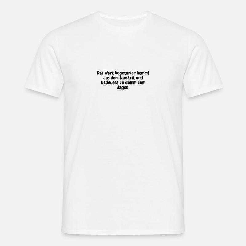 Fleischesser - Männer T-Shirt - Weiß