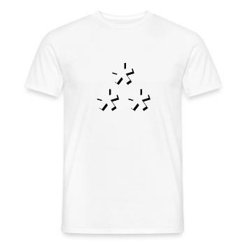 Stars Domains - Männer T-Shirt - Weiß - Vorne - AI Model Male 178 dark (178cm)