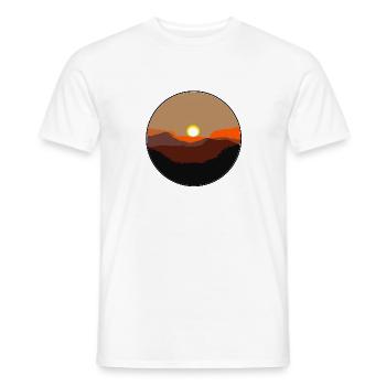 Tuscon Sunset Boarder - Men's T-Shirt - white - Front - AI Model Male 178 dark (178cm)