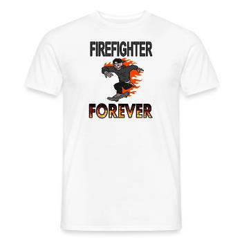 Firefighter Firefighter Firefighter Fire Brigade Gift Idea - Men's T-Shirt - white - Front - AI Model Male 178 dark (178cm)