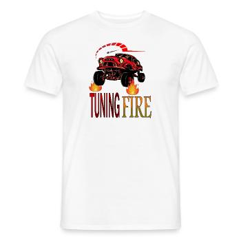 Tuning Car Sportwagen Rennfahrer Flitzer Geschenk - Männer T-Shirt - Weiß - Vorne - AI Model Male 178 dark (178cm)