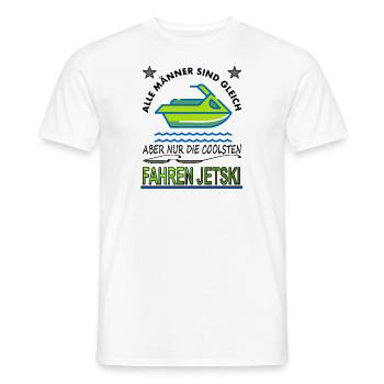 Jetski fahren Jetskifahrer Wassersport Geschenk - Männer T-Shirt - Weiß - Vorne - AI Model Male 178 dark (178cm)