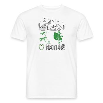 Nature Lovers Nature Conservation Climate Change Gift - Men's T-Shirt - white - Front - AI Model Male 178 dark (178cm)