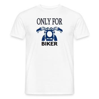 Biker Balade à moto Bike Mountain Bike Cadeau - T-shirt homme - blanc - Devant - AI Model Male 178 dark (178cm)