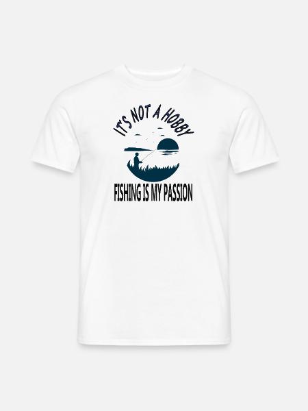 Fischerei Fischer fischen Fischfang Geschenkidee - Männer T-Shirt - Weiß