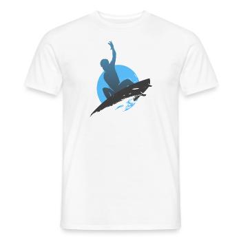 Surfing Surfer Surfboard Water Sports Gift Idea - Men's T-Shirt - white - Front - AI Model Male 178 dark (178cm)