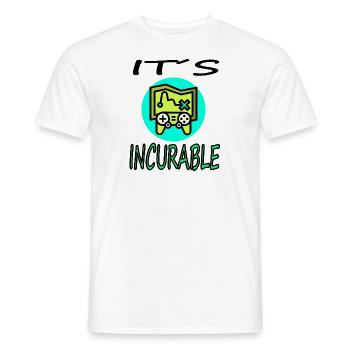 Gamer Konsole Joystick Computerspiel Geschenkidee - Männer T-Shirt - Weiß - Vorne - AI Model Male 178 dark (178cm)