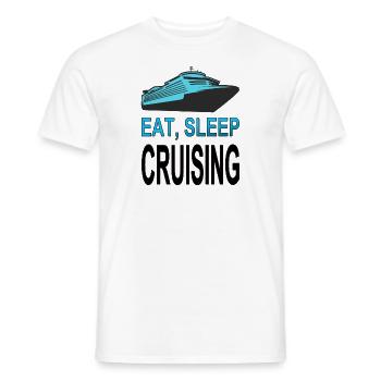 Kreuzfahrtschiff Urlauber Kreuzfahrt Geschenkidee - Männer T-Shirt - Weiß - Vorne - AI Model Male 178 dark (178cm)