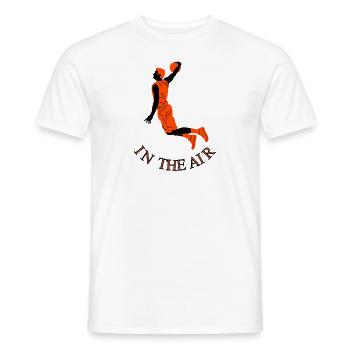 Basketball Games Basketball Slamdunk Gift - Men's T-Shirt - white - Front - AI Model Male 178 dark (178cm)