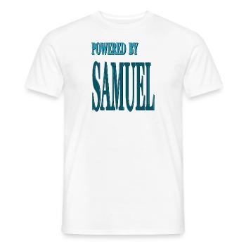 Ich heiße Samuel ich bin Samuel König Geschenkidee - Männer T-Shirt - Weiß - Vorne - AI Model Male 178 dark (178cm)