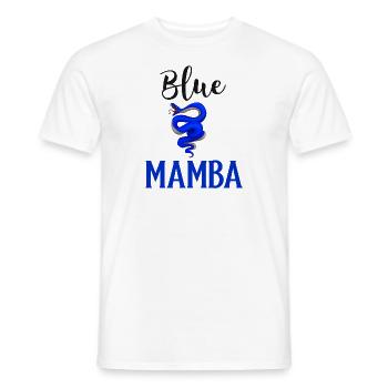 Snake Cobra Boa Arizona Blue Mamba Gift - Men's T-Shirt - white - Front - AI Model Male 178 dark (178cm)