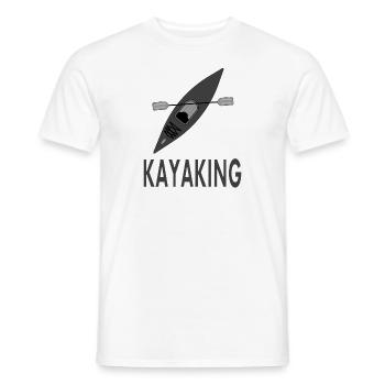 Kayak Kayaker Idée cadeau Canoë - T-shirt homme - blanc - Devant - AI Model Male 178 dark (178cm)
