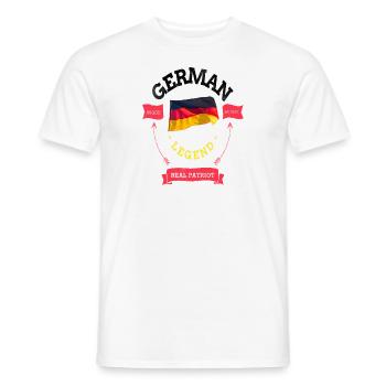 German Legend German Flag Gift gift - Men's T-Shirt - white - Front - AI Model Male 178 dark (178cm)