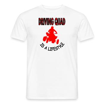 quad ride quad rider stunt gift - Men's T-Shirt - white - Front - AI Model Male 178 dark (178cm)