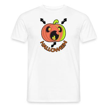 Halloween Zombie Vampire Gift Bat gift - Men's T-Shirt - white - Front - AI Model Male 178 dark (178cm)