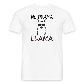 Llama camel riding gift summer vacation Tunisia - Men's T-Shirt - white - Front - AI Model Male 178 dark (178cm)