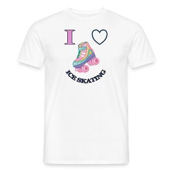 Figure Skating Sport Figure Skating Gift Idea - Men's T-Shirt - white - Front - AI Model Male 178 dark (178cm)