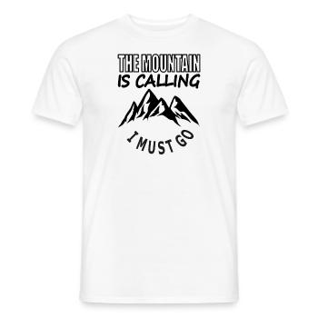 Mountaineering Climbing Hiker Mountaineer Gift - Men's T-Shirt - white - Front - AI Model Male 178 dark (178cm)
