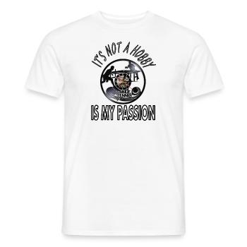Tennis de table, ma passion, joueur de tennis de table - T-shirt homme - blanc - Devant - AI Model Male 178 dark (178cm)