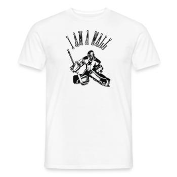 Goalie Eishockeyspielen Eishockeyspieler Geschenk - Männer T-Shirt - Weiß - Vorne - AI Model Male 178 dark (178cm)