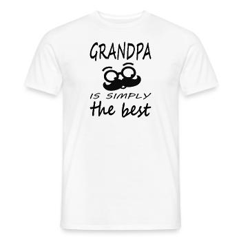 Opa Großvater Enkelkind bester Opa Geschenkidee - Männer T-Shirt - Weiß - Vorne - AI Model Male 178 dark (178cm)