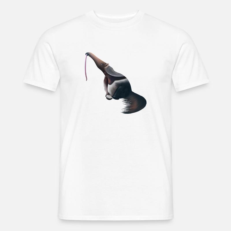 Sitzender Ameisenbär - Männer T-Shirt - Weiß