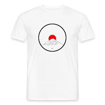 Berg Fuji - Männer T-Shirt - Weiß - Vorne - AI Model Male 178 dark (178cm)