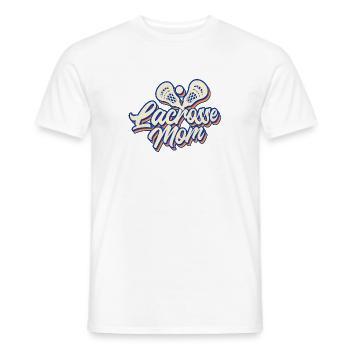 Lacrosse Sport Mutter Mama I Geschenk - Männer T-Shirt - Weiß - Vorne - AI Model Male 178 dark (178cm)