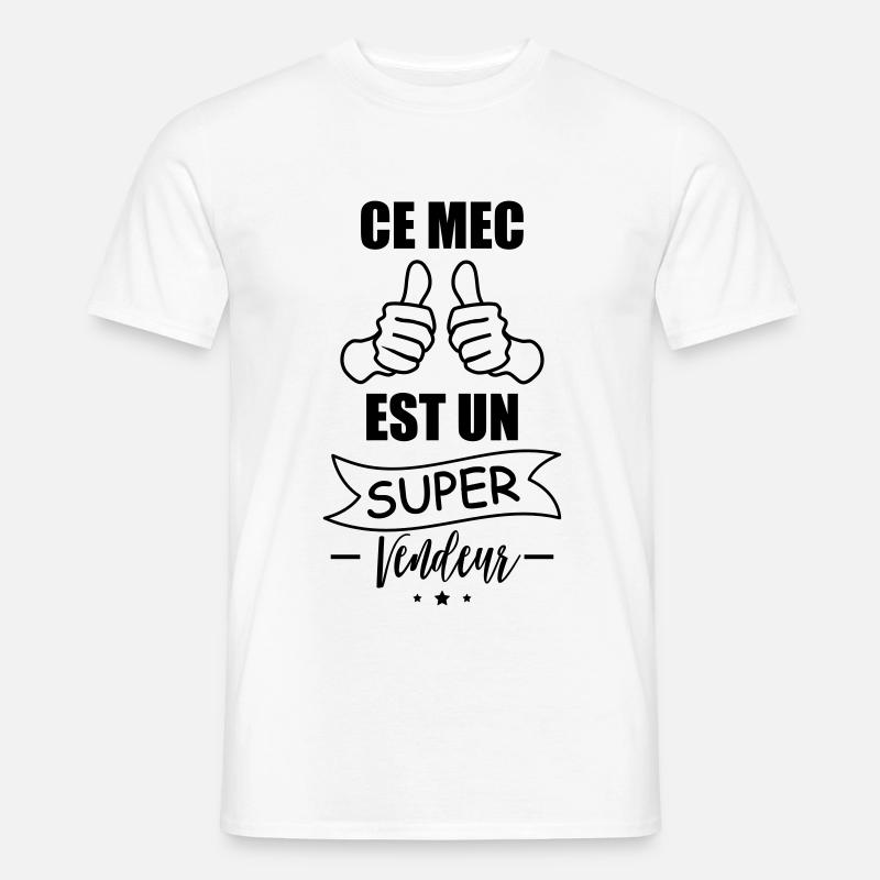 Mann super Verkäufer,Geschenk-Verkäufer,Geschenk-Idee - Männer T-Shirt - Weiß
