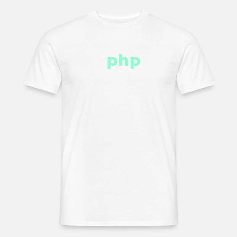 PHP Programmer Software Developer Shirt - Men’s T-shirt - white