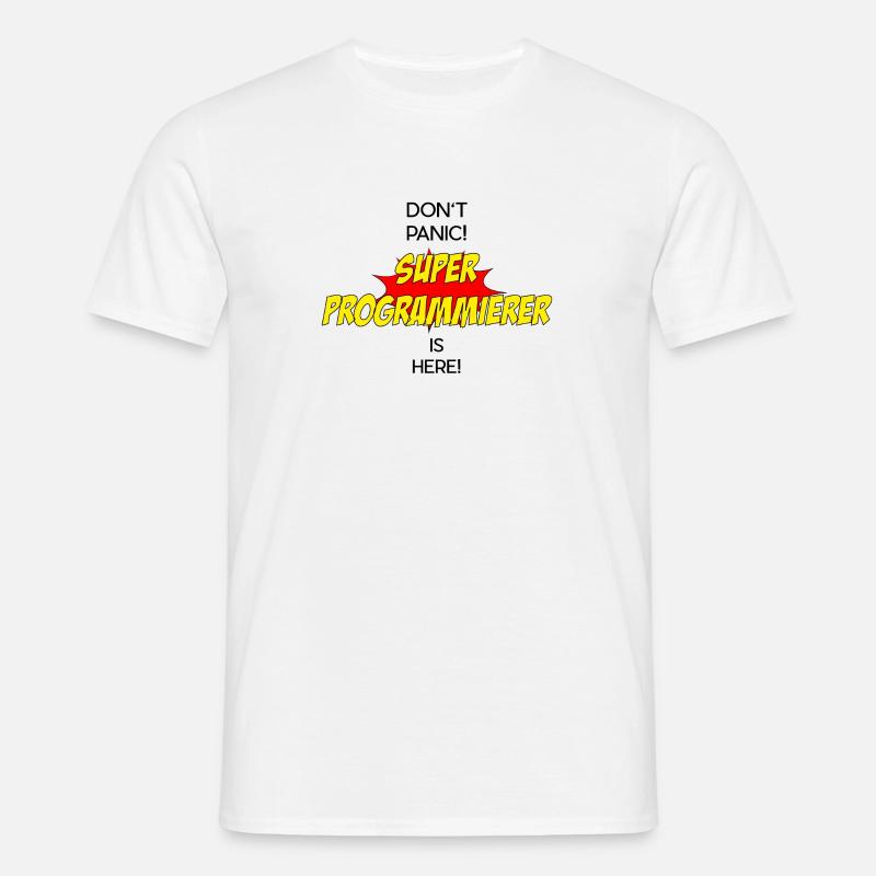 Super Programmierer / Super Programmer - Männer T-Shirt - Weiß
