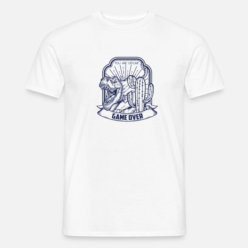 T Rex - Männer T-Shirt - Weiß