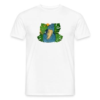 Shoebill Bird Ornithologist Forest I Gift - Men's T-Shirt - white - Front - AI Model Male 178 dark (178cm)
