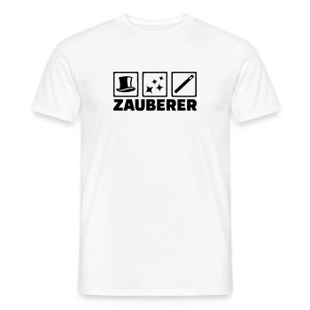 Zauberer - Männer T-Shirt - Weiß - Vorne - AI Model Male 178 dark (178cm)