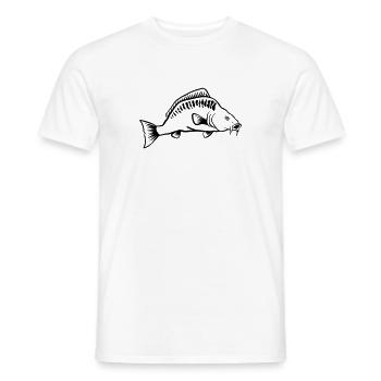 carp - Men's T-Shirt - white - Front - AI Model Male 178 dark (178cm)