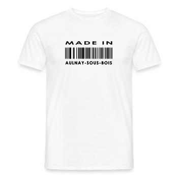 Aulnay-sous-Bois - Männer T-Shirt - Weiß - Vorne - AI Model Male 178 dark (178cm)