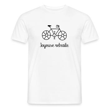 BONNE RETRAITE. JOYEUSE RETRAITE. VIVE LA RETRAITE - T-shirt homme - blanc - Devant - AI Model Male 178 dark (178cm)
